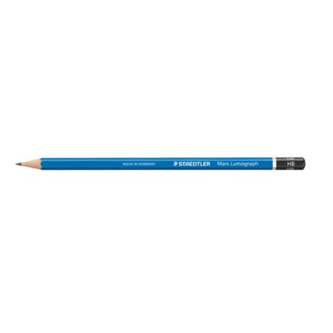 Matita Staedtler Mars® Lumograph® in astuccio in metallo 12 matite assortite - 100 G12 S